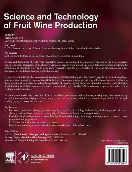 Produktbild: Science and Technology of Fruit Wine Production