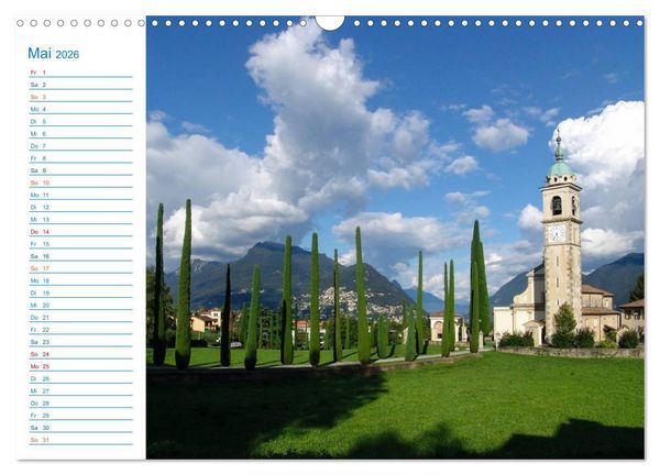 Produktbild: Wundersch&ouml;nes Tessin (Wandkalender 2026 DIN A3 quer), CALVENDO Monatskalender