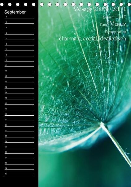 Produktbild: Naturbilder mit Sternzeichen / Geburtstagskalender (Tischkalender immerw&auml;hrend DIN A5 hoch)