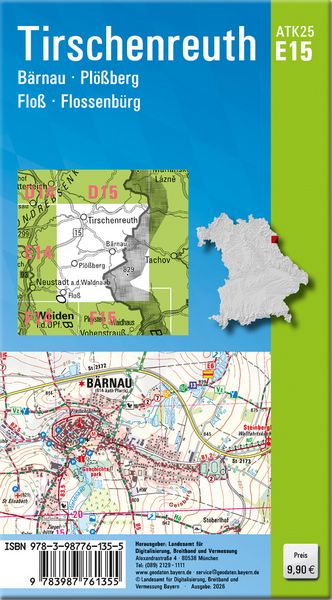 Produktbild: ATK25-E15 Tirschenreuth (Amtliche Topographische Karte 1:25000)