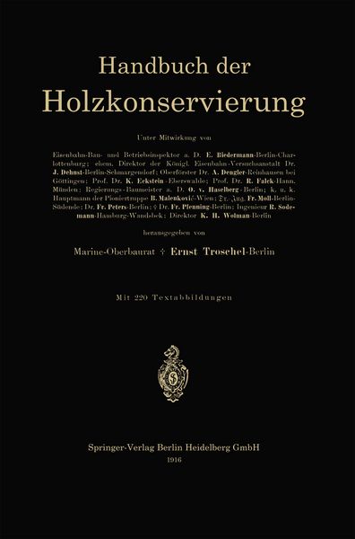 Produktbild: Handbuch der Holzkonservierung