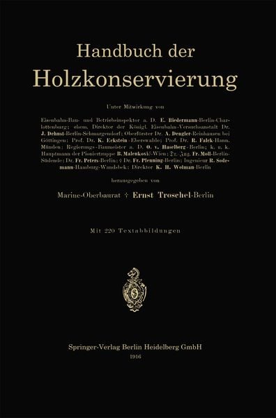 Produktbild: Handbuch der Holzkonservierung