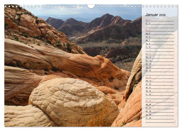 Produktbild: USA 2026 Utah - Sandstein und Canyons (Wandkalender 2026 DIN A3 quer), CALVENDO Monatskalender