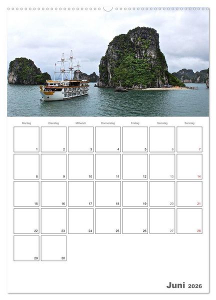 Produktbild: Vietnam 2026 Land der Kontraste (Wandkalender 2026 DIN A2 hoch), CALVENDO Monatskalender