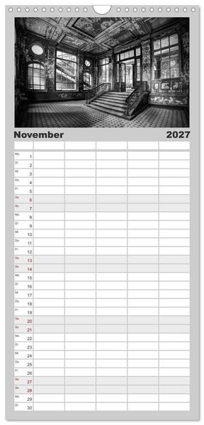 Produktbild: Familienplaner 2027 - Lost Beauty mit 5 Spalten (Wandkalender, 21 x 45 cm) CALVENDO