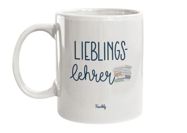 Produktbild: Teachly Tasse, Lieblingslehrer, blau