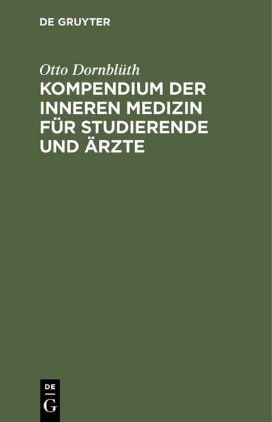 Produktbild: Kompendium der inneren Medizin f&uuml;r Studierende und &Auml;rzte
