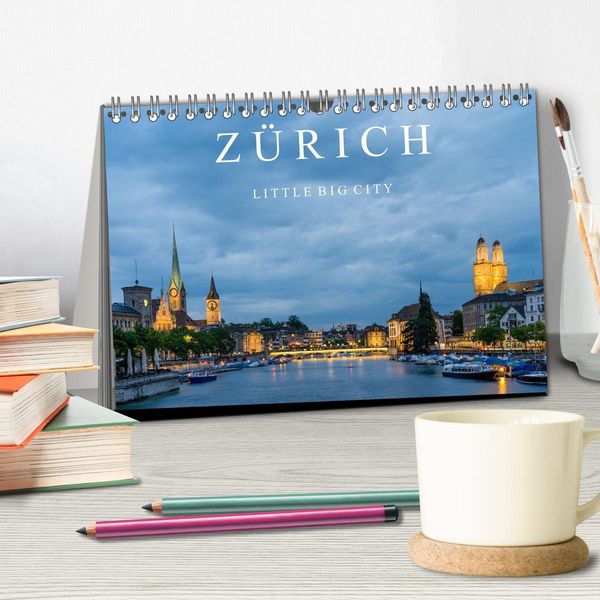 Produktbild: Z&Uuml;RICH - Little Big City (Tischkalender 2026 DIN A5 quer), CALVENDO Monatskalender