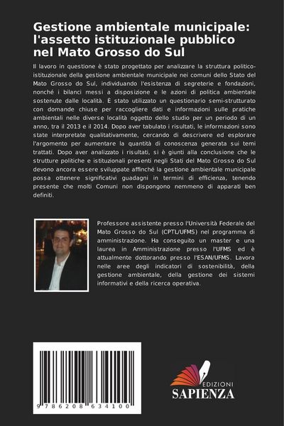 Produktbild: Gestione ambientale municipale: l'assetto istituzionale pubblico nel Mato Grosso do Sul