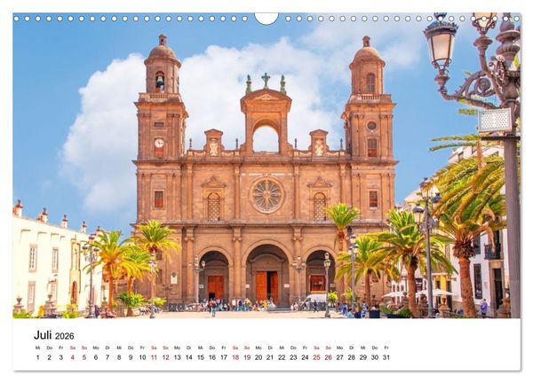 Produktbild: Las Palmas de Gran Canaria - eine gro&szlig;artige Stadt (Wandkalender 2026 DIN A3 quer), CALVENDO Monatskalender