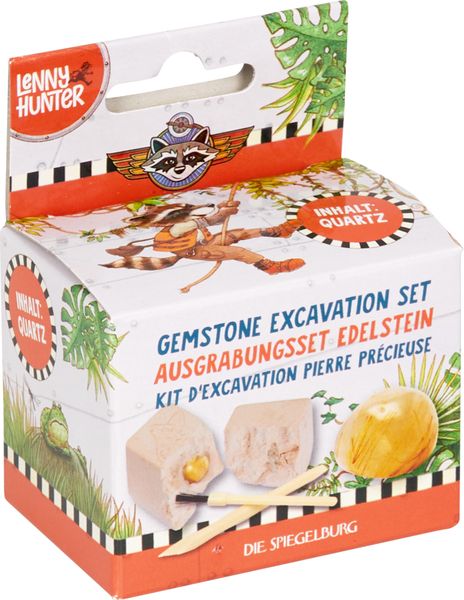 Produktbild: Ausgrabungsset Edelstein - Lenny Hunter, sort.
