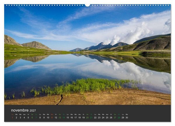 Produktbild: Lacs de montagne. Miroir des cimes (Calendrier mural haut de gamme 2027 DIN A2 vertical), CALVENDO calendrier mensuel