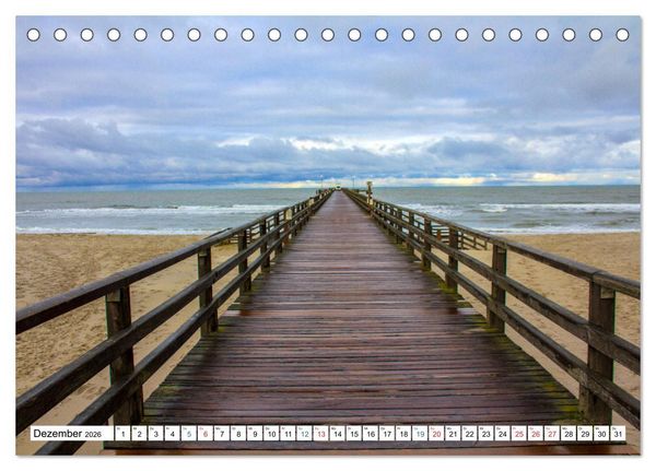 Produktbild: Prerow auf dem Dar&szlig; - Sehnsuchtsort an der Ostsee (Tischkalender 2026 DIN A5 quer), CALVENDO Monatskalender