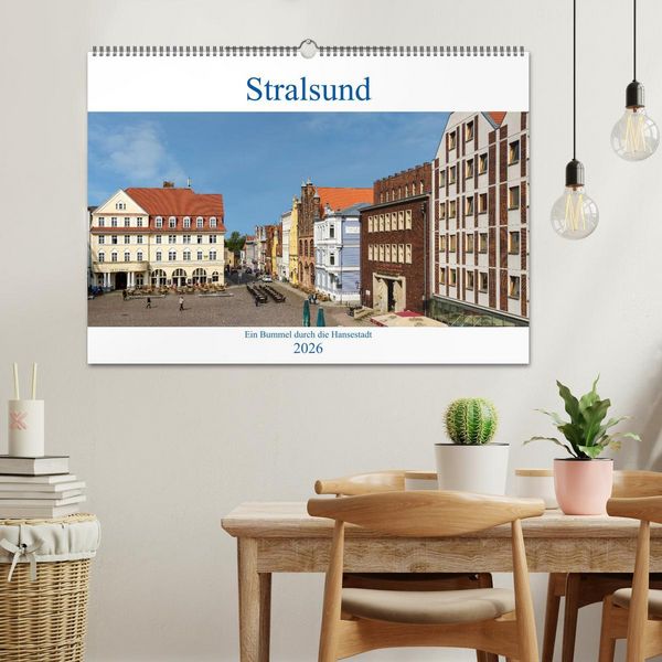 Produktbild: Ein Bummel durch die Hansestadt Stralsund (Wandkalender 2026 DIN A2 quer), CALVENDO Monatskalender