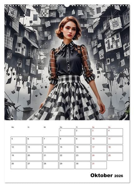 Produktbild: Schachspiel der Mode (hochwertiger Premium Wandkalender 2026 DIN A2 hoch), Kunstdruck in Hochglanz