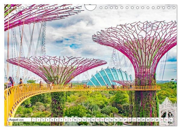 Produktbild: Singapur - faszinierende Stadt (Wandkalender 2026 DIN A4 quer), CALVENDO Monatskalender