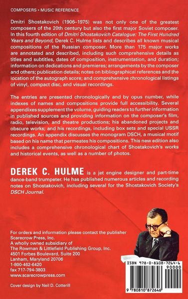 Produktbild: Dmitri Shostakovich Catalogue