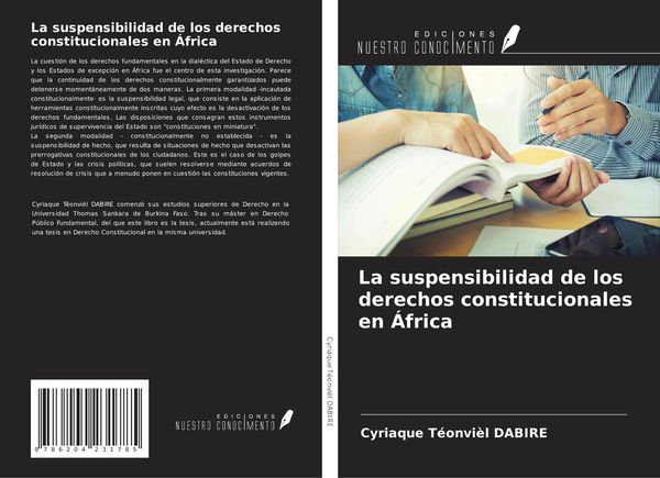 Produktbild: La suspensibilidad de los derechos constitucionales en &Aacute;frica