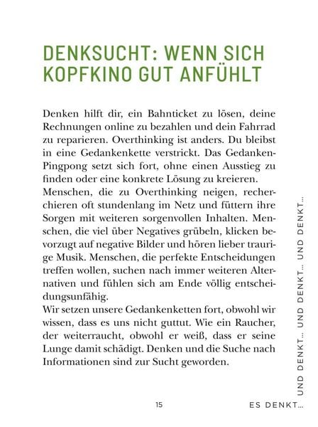 Produktbild: Die 1-Minuten-Strategie gegen Overthinking