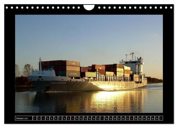 Produktbild: Containerschiffe (Wandkalender 2027 DIN A4 quer), CALVENDO Monatskalender