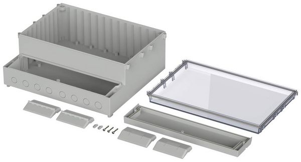 Produktbild: Bopla REGLOCARD RCP 4000 Wand-Geh&auml;use 363.4 x 318.6 x 150 ABS, Polycarbonat Hellgrau 1St.