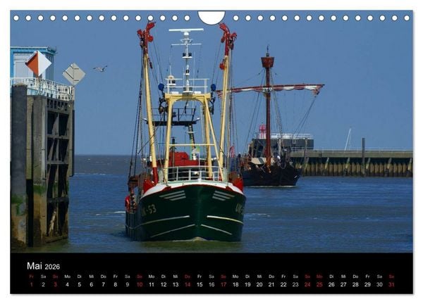 Produktbild: Cuxhaven an der Nordsee (Wandkalender 2026 DIN A4 quer), CALVENDO Monatskalender