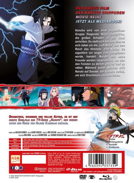 Produktbild: Naruto Shippuden - Bonds/The Movie 2 - Mediabook [Limited Edition] [+ DVD]