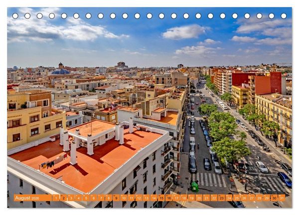 Produktbild: Zauberhaftes Valencia (Tischkalender 2026 DIN A5 quer), CALVENDO Monatskalender