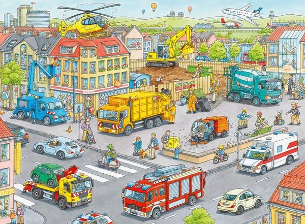 Puzzle Ravensburger Fahrzeuge in der Stadt 100 Teile XXL\' kaufen -  Spielwaren