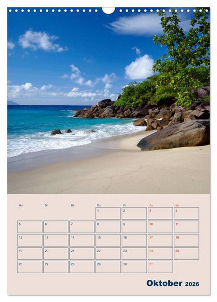Produktbild: Mahe - Inselparadies der Seychellen (Wandkalender 2026 DIN A3 hoch), CALVENDO Monatskalender
