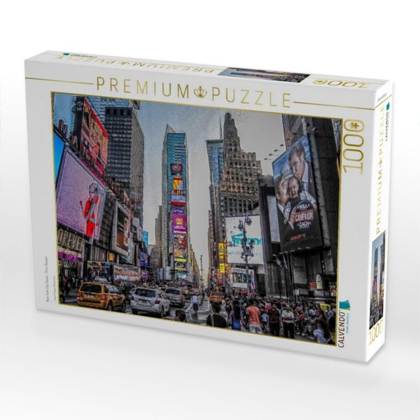 Produktbild: CALVENDO Puzzle New York City Views - Time Square | 1000 Teile Lege-Gr&ouml;&szlig;e 64x48cm Foto-Puzzle f&uuml;r gl&uuml;ckliche Stunden