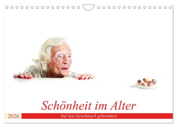Produktbild: Sch&ouml;nheit im Alter - Auf den Geschmack gekommen (Wandkalender 2026 DIN A4 quer), CALVENDO Monatskalender