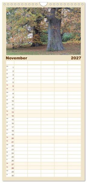 Produktbild: Familienplaner 2027 - Urlaubsparadies Insel R&uuml;gen mit 5 Spalten (Wandkalender, 21 x 45 cm) CALVENDO