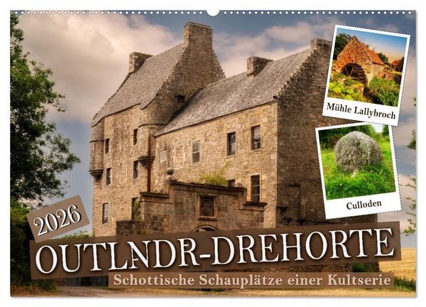 Outlndr-Drehorte (Wandkalender 2026 DIN A2 quer), CALVENDO Monatskalender