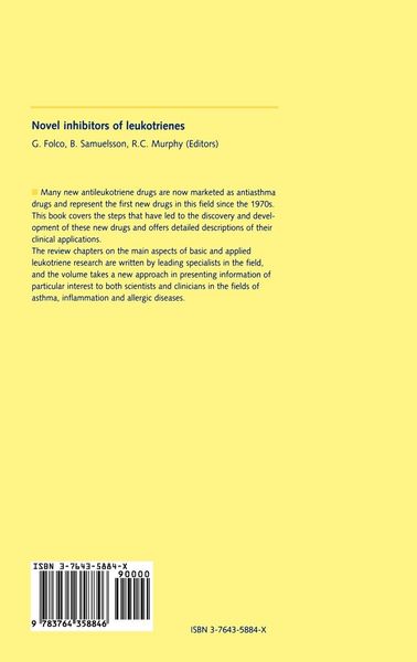 Produktbild: Novel Inhibitors of Leukotrienes