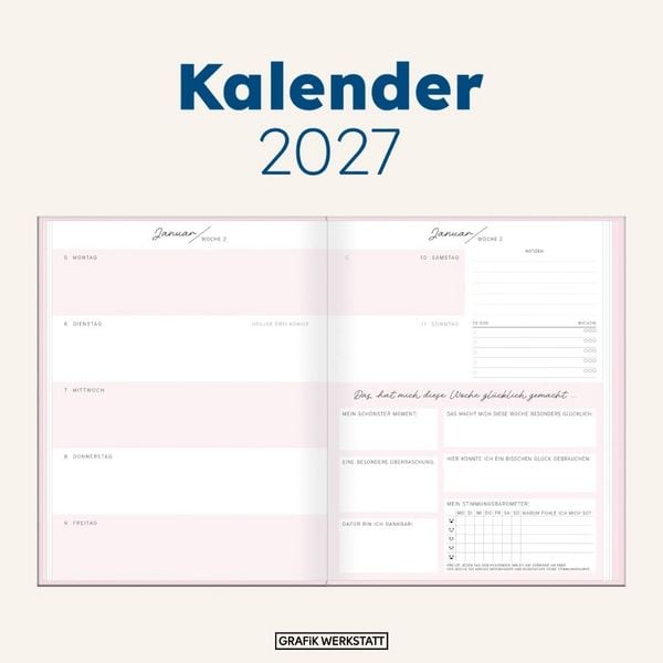 Produktbild: Terminplaner Lady Softcover 2027 Neues Jahr neues ich
