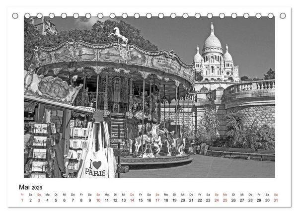Produktbild: Paris vive la m&eacute;tropole (Tischkalender 2026 DIN A5 quer), CALVENDO Monatskalender