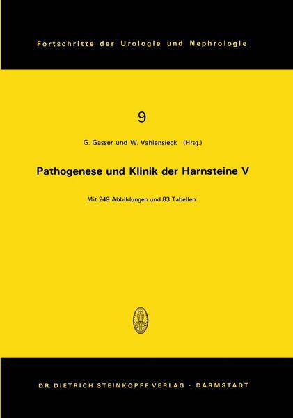 Produktbild: Pathogenese und Klinik der Harnsteine V