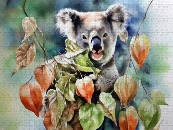 Produktbild: CALVENDO Puzzle Koala im Herbst | 2000 Teile Lege-Gr&ouml;&szlig;e 90x67cm Foto-Puzzle f&uuml;r gl&uuml;ckliche Stunden