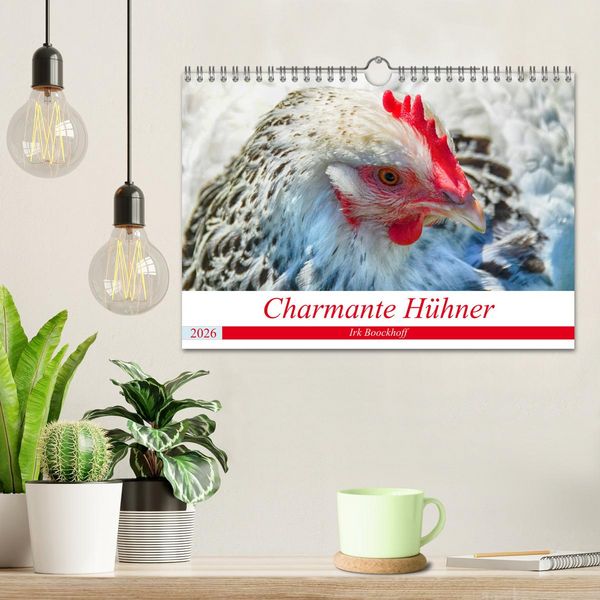 Produktbild: Charmante H&uuml;hner (Wandkalender 2026 DIN A4 quer), CALVENDO Monatskalender