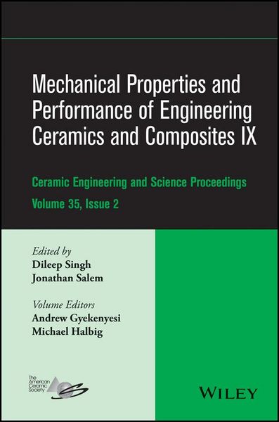 Produktbild: Mechanical Properties and Performance of Engineering Ceramics and Composites IX, Volume 35, Issue 2