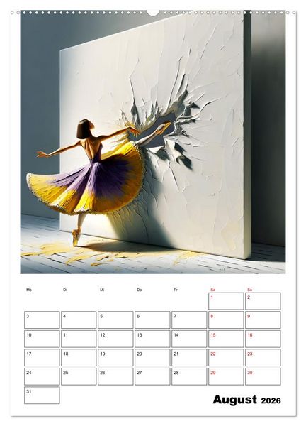 Produktbild: Tanz der Befreiung &ndash; Ballerina auf der Suche nach Freiheit (hochwertiger Premium Wandkalender 2026 DIN A2 hoch), Kunstdruck in Hochglanz