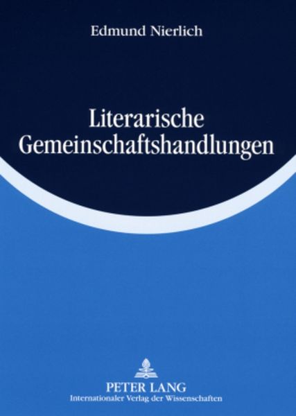 Produktbild: Literarische Gemeinschaftshandlungen