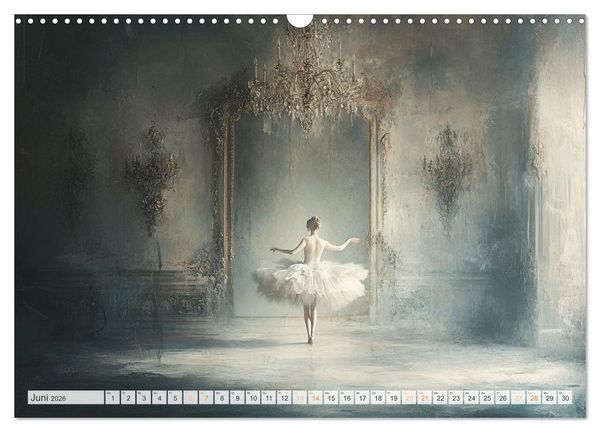 Produktbild: Im Pas de Deux mit der Stille (Wandkalender 2026 DIN A3 quer), CALVENDO Monatskalender