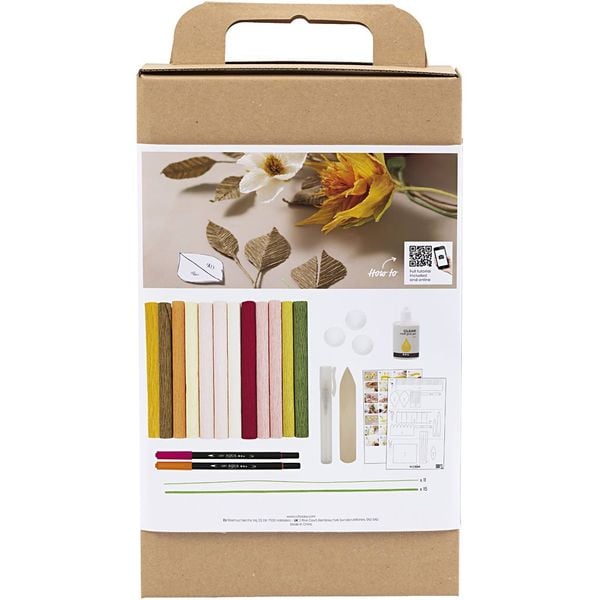 Produktbild: Creativ Company DIY Sets Krepppapier Kreativ Set Krepppapier, Blumenstrau&szlig;, Kreppanteil: 180%, 105 g, Kreativ Box