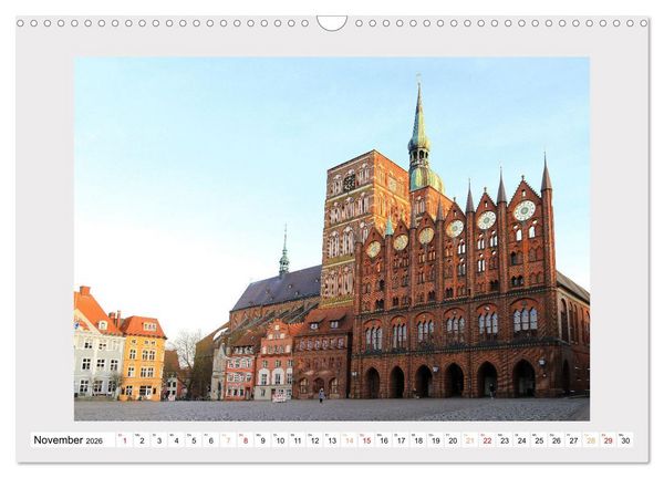 Produktbild: Stralsund genie&szlig;en (Wandkalender 2026 DIN A3 quer), CALVENDO Monatskalender