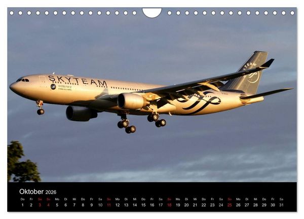 Produktbild: Welt der Flugzeuge (Wandkalender 2026 DIN A4 quer), CALVENDO Monatskalender