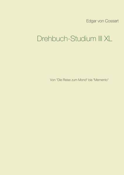 Produktbild: Drehbuch-Studium III XL