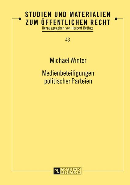 Produktbild: Medienbeteiligungen politischer Parteien