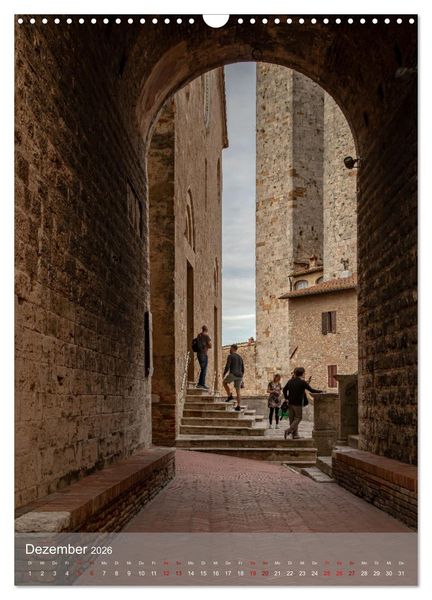 Produktbild: San Gimignano - Stadt der T&uuml;rme (Wandkalender 2026 DIN A3 hoch), CALVENDO Monatskalender
